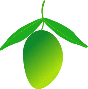 Green Mango Vector Illustration PNG image with transparent background