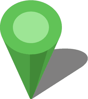 Green Map Pin Icon PNG with transparent background