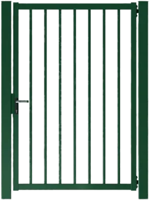 Green Metal Security Gate.png PNG Image