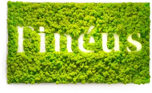 Green Moss Wall Art Fintus Logo PNG Image