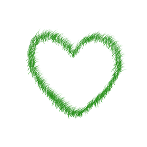 Green Neon Heart Shaped Outline PNG Image