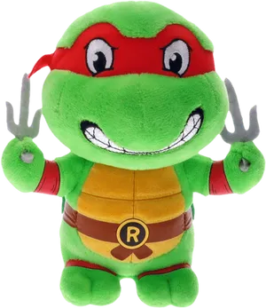 Green Ninja Turtle Plush Toy PNG Image