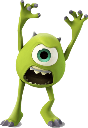 Disney Infinity Originals Pinterest - Mike Monsters Inc Scare, HD Png Download PNG with transparent background