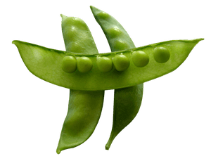 Green Peas Pods Crossed PNG image with transparent background