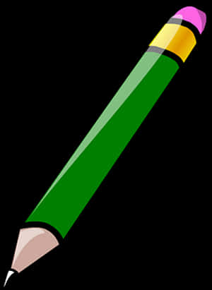 Green Pencil Graphic PNG