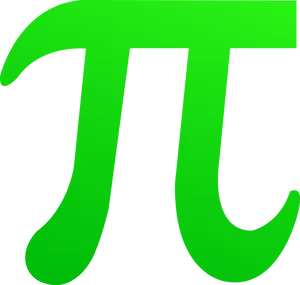 Green Pi Symbol PNG Image