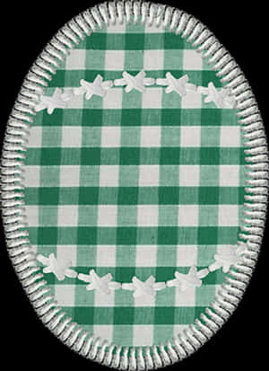 Green Plaid Easter Egg Design PNG image with transparent background