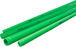 Green Plastic Pipes PNG Image