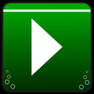 Green Play Button Icon PNG image with transparent background