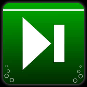 Green Play Pause Icon PNG image with transparent background