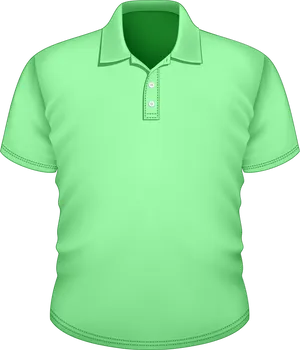 Green Polo Shirt Mockup PNG Image