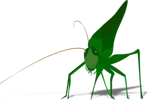 Green Praying Mantis Illustration PNG Image