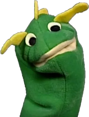 Green_ Puppet_ Character_ Closeup.png PNG Image