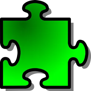 Green Puzzle Piece.png PNG Image