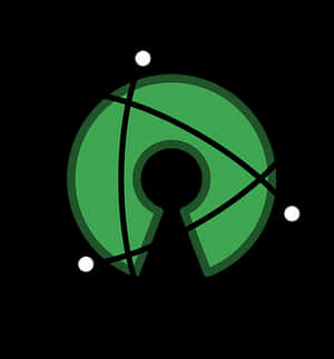Green Radar Icon Black Background PNG image with transparent background