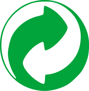 Green Recycling Symbol.png PNG Image