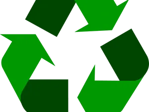 Green Recycling Symbol.png PNG Image