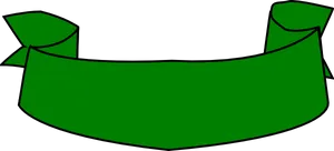 Green Ribbon Banner Graphic PNG Image