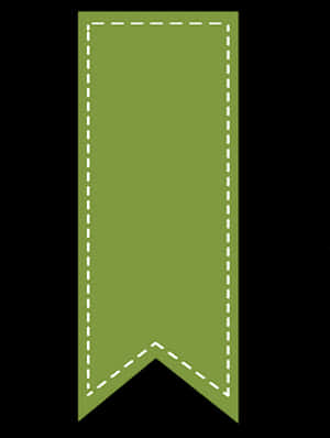 Green Ribbon Banner Graphic PNG with transparent background