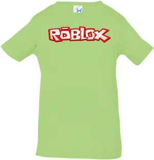 Green Roblox Logo T Shirt PNG Image