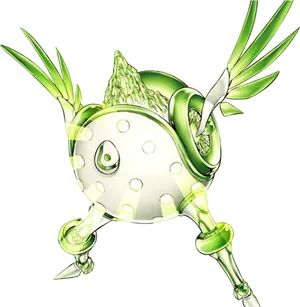 Green Robot Crab Illustration PNG Image