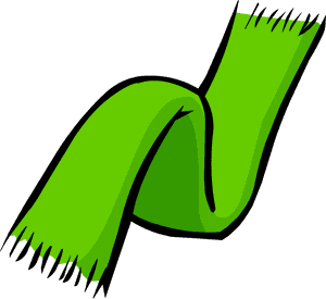 Green Club Penguin Rewritten - Green Scarf Clip Art, HD Png Download PNG image with transparent background
