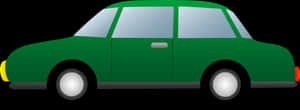 Simple Green Car - Car Cartoon Png Red, Transparent Png PNG image with transparent background