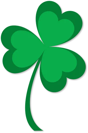 Green Shamrock Graphic PNG Image