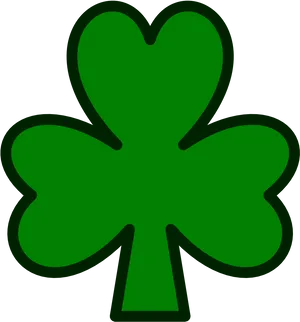 Green Shamrock Graphic PNG Image