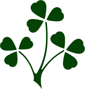 Green Shamrock Graphic PNG Image