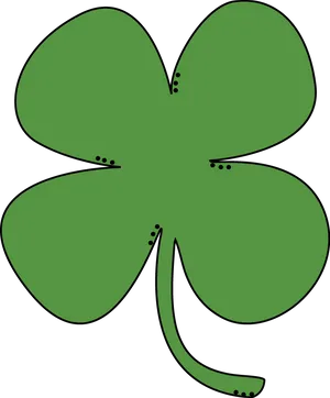 Green Shamrock Graphic PNG Image