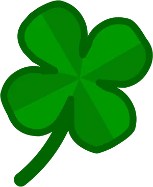 Green Shamrock Graphic PNG Image