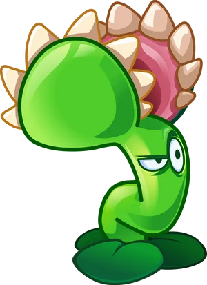 Green Shell Creature Cartoon PNG Image