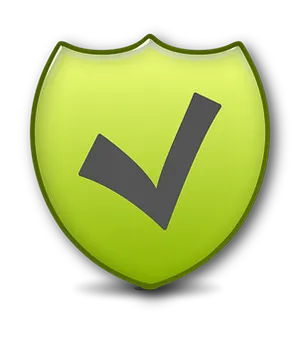 Green Shield Checkmark Icon PNG Image