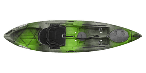 Green Sit On Top Kayak Top View PNG image with transparent background