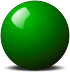 Green Snooker Ball Graphic PNG Image