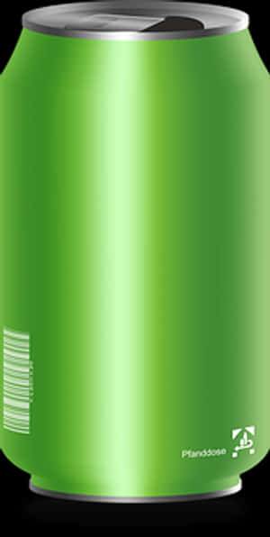 Green Soda Can Mockup PNG image with transparent background