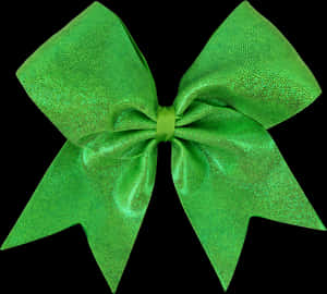 Green Sparkle Bow Accessory PNG image with transparent background