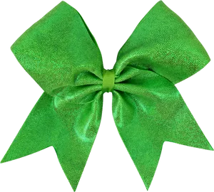 Green Sparkle Bow Accessory PNG Image