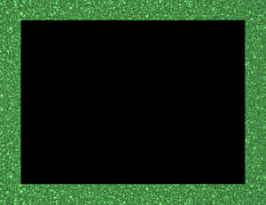 Green Sparkle Frameon Black Background PNG image with transparent background