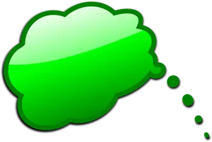 Green Speech Bubble Graphic PNG Image