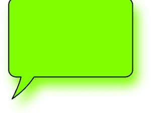 Green Speech Bubble Icon PNG