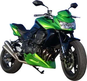 Green Sport Motorcycle H D PNG Image