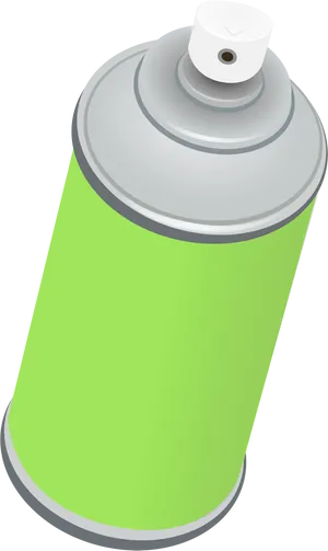 Green Spray Paint Can Vector PNG Image