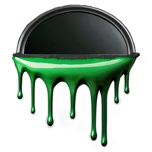 Green Spray Paint Drip Png 6 PNG Image