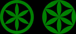 Sun Of The Alps Vs Flower Of Life Rosette Shape - Single Flower Of Life, HD Png Download PNG image with transparent background