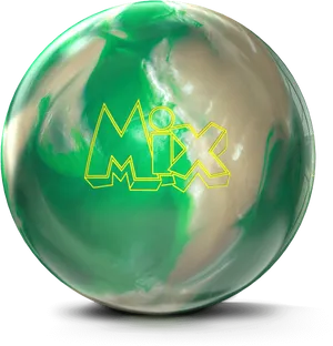 Green Swirl Bowling Ball PNG Image