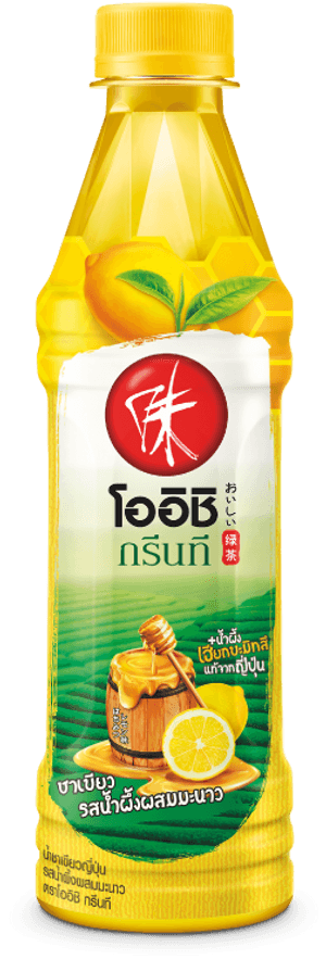 Oishi Green Tea Honey Lemon, HD Png Download PNG image with transparent background