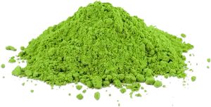 Green Tea Matcha Powder Pile PNG Image