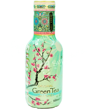 Arizona Green Tea With Honey 500ml - Arizona Green Tea Png, Transparent Png PNG image with transparent background